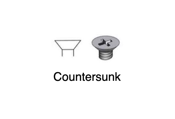 Countersunk