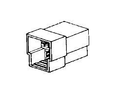 DC T Connector 3 Pole T Male Housing