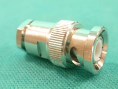 165115 - BNC Plug RG174, RG188, RG316 or Equivalent Cable, Clamp, Top Hat Compression White Bronze Body, and Solder Pin Gold Plated.