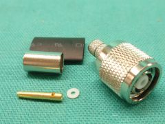 165320 - TNC (Reverse Pin) Plug LMR240 or Equivalent Cable, Crimp Nickel Body, Crimp and or Solder Pin Gold Plated.