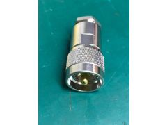 165430 - UHF Plug PL259 Ecoflex-10, ANT400, CNT400, LMR400 or Equivalent Cable, Clamp, Top Hat Compression White Bronze Body with Solder ONLY Gold Finished Pin.