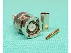 170039 - BNC Reverse Pin Plug RG58, Solder Pin, Crimp Body