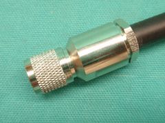 170220 - TNC Plug RG213 / RG214 or Equivalent Cable, Clamp, Top Hat Compression Body in Nickel, Crimp and or Solder Pin Gold Plated.