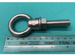 BE530 Long Shank Eye Bolt 12mm x 50mm SS