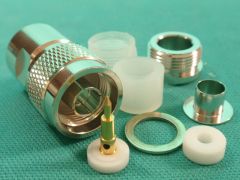 165000W - N Plug ANT400, LMR400 Clamp White Bronze