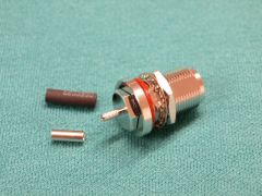 165034 - N Bulkhead Socket  RG174, RG188, RG316 Crimp