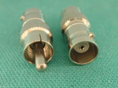 Phono Plug / BNC Socket Interseries Adaptor