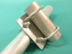 BE611/1 Crossover Plate 2" x 2" Sherardized Mild Steel