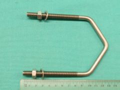 BE850SS 3" V Bolt, M8 thread x 118mm internal length x 75mm thread length T316 Stainless Steel