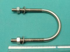 2.2" U Bolt, M8 x 92mm A4 Marine Grade Stainless Steel (T316)